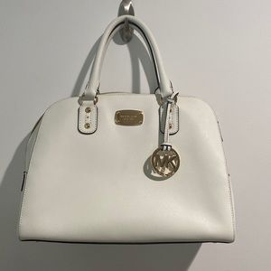 Michael Kors saffiano leather satchel